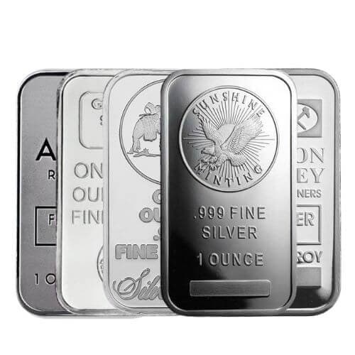 1 oz Silver Bar .999 Fine Accredited Brands